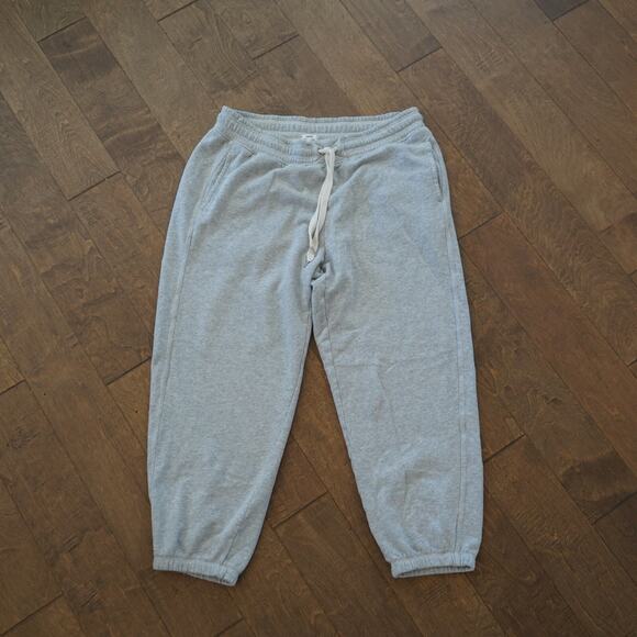 Aerie Sweatpants‎ Mens XL Gray Fleece Lined Tapered Leg Elastic Waist Drawstring - Picture 7 of 10